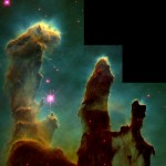 J. Hester and P. Scowen, Gas Pillars in the Eagle Nebula (M16): Pillars of Creation in a Star-Forming Region (1995)