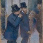 Degas, Portraits at the Stock Exchange, pastel, Met, 1878-79