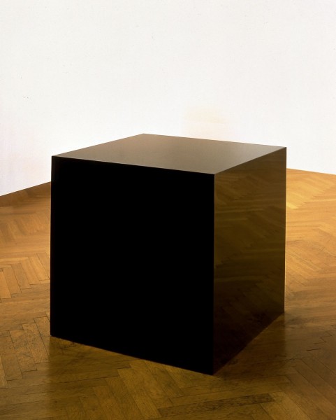 Charles Ray; Ink Box; 1986; painted steel box and ink; 36 x 36 x 36 inches