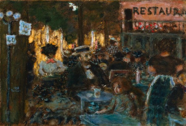 Fig. 4. Pierre Bonnard, Café Terrace, 1898, Oil on wood, 47 x 64.1 cm (The Cleveland Museum of Art, Anonymous Gift, 1976.148)