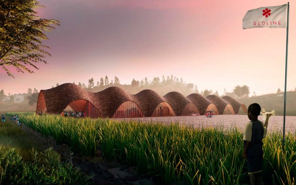 Norman Foster Foundation Droneport mock-up 