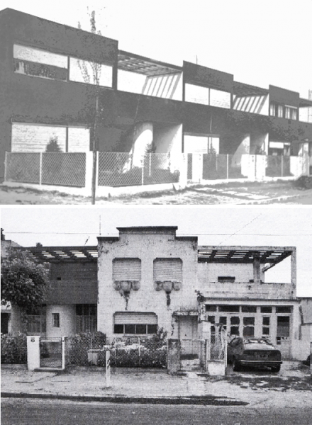 Fig. 3. Le Corbusier, Pessac before and after (in Boudon)
